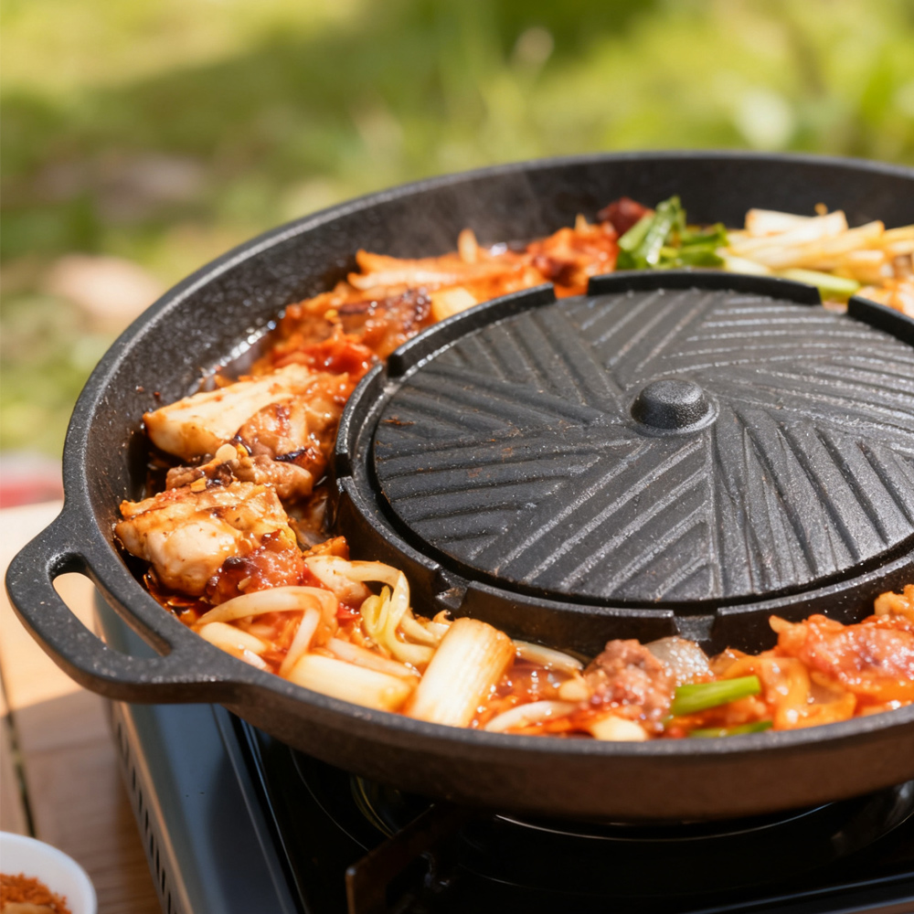 KOSUN Korean BBQ Grill Pan 2 i - Korean Bbq Grill ulasan dan harga