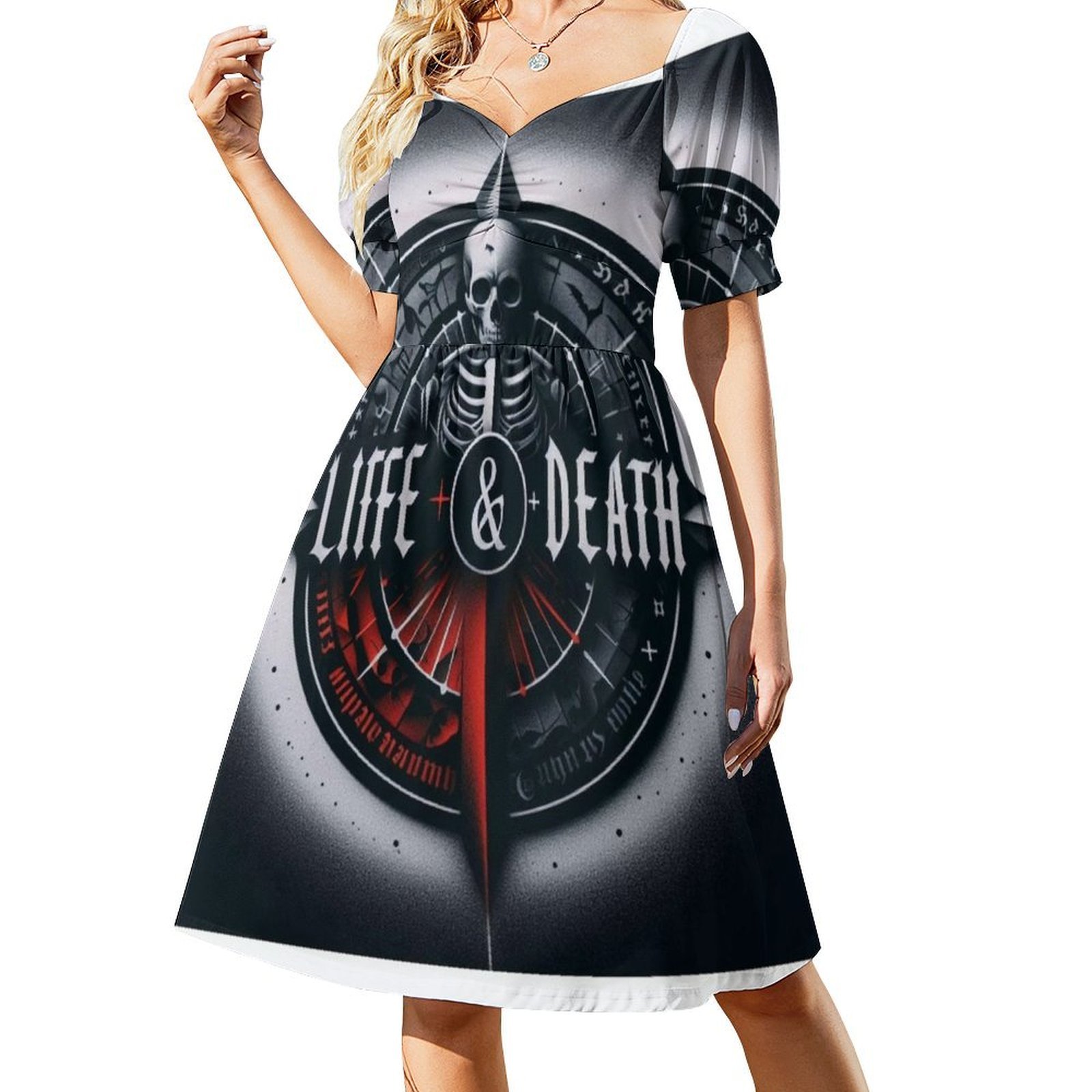 Death Korean Style Casual Dres - Korean Lifestyle ulasan dan harga